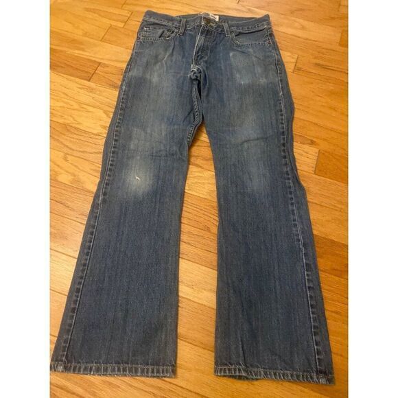 Signature By Levi Strauss & Co. Mens Bootcut Jeans Size 32x32 Cotton Denim Blue - Picture 1 of 9